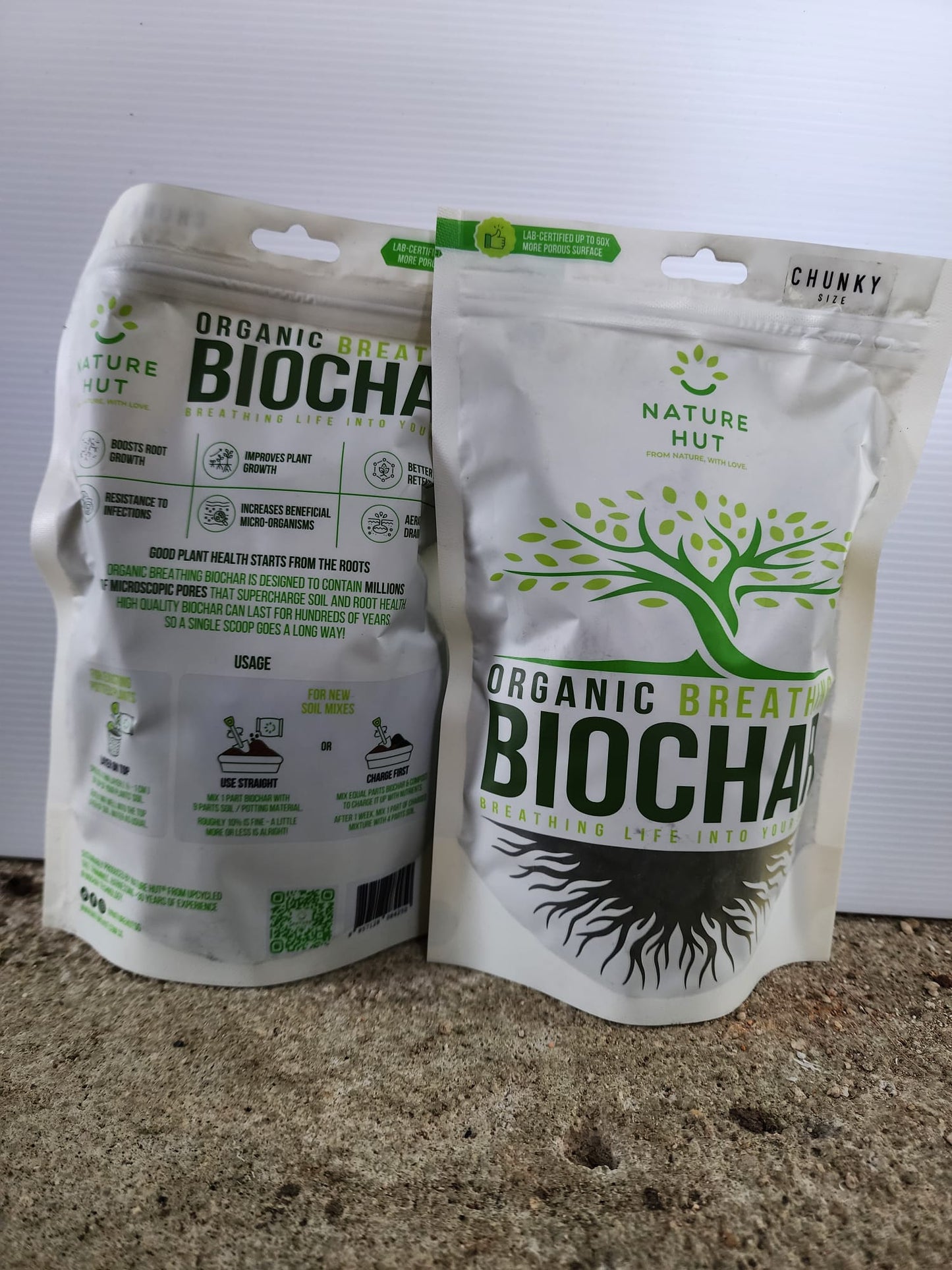 Organic Breathing Biochar (Chunky)